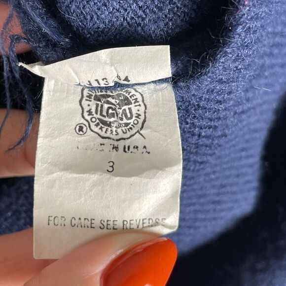 Vintage Navy Par Four Sportswear Knit Vest - Men’s L - Picture 6 of 6